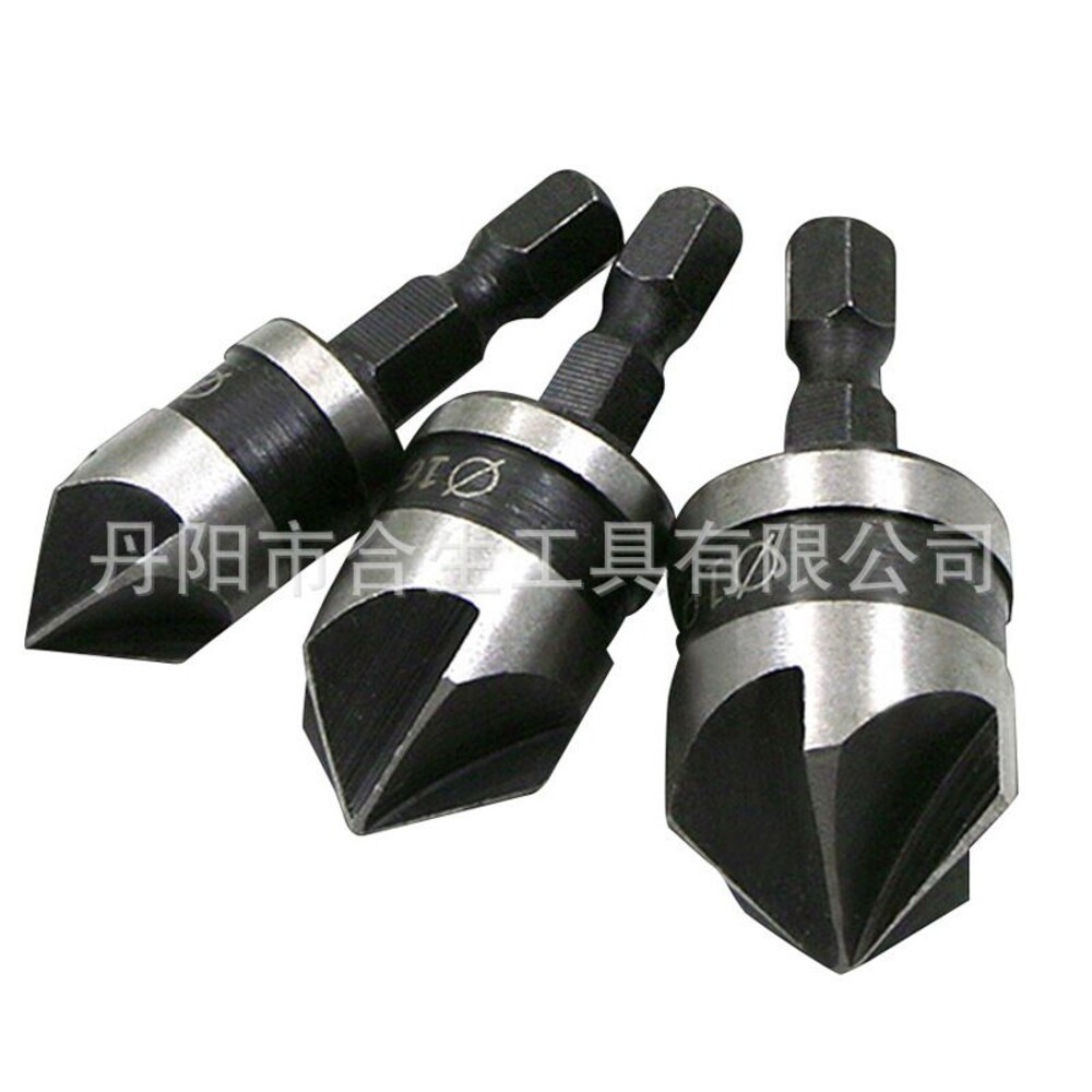 MA-022-001-【五金 92】高碳鋼 倒角器 導角器 3pc 12, 16, 19mm | 台灣現貨 開發票